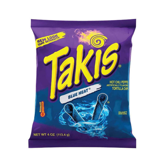 Takis Blue Heat Hot Chilli Pepper Tortilla Chips 113.4g