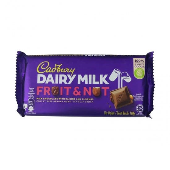 Cadbury Dairy Milk Fruit and Nut 160g