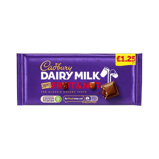 Cadbury Dairy Milk Fruit and Nut 95g