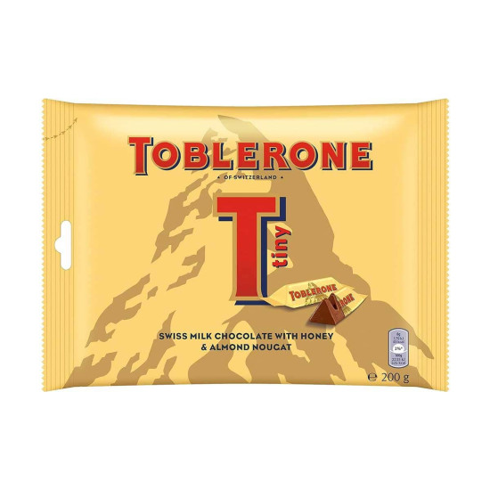 Toblerone Of Switzerland Tiny Milk Chocolate With Honey Bag 200g