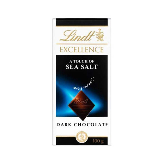 Lindt  Excellence Dark A Touch Of Sea Salt 100g