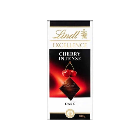 LINDT EXCELLENCE CHERRY INTENSE DARK CHOCOLATE 100g