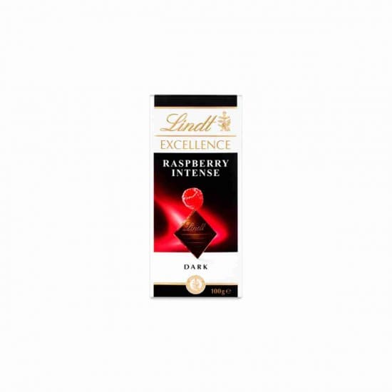 LINDT EXCELLENCE RASPBERRY INTENSE DARK CHOCOLATE 100g