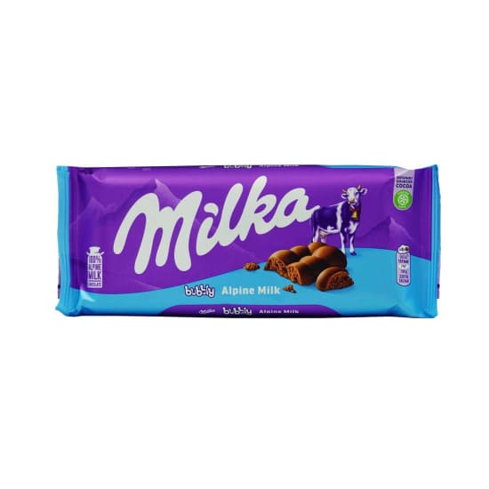 Milka Bubbly Alpine Milk Chocolate Bar 93g