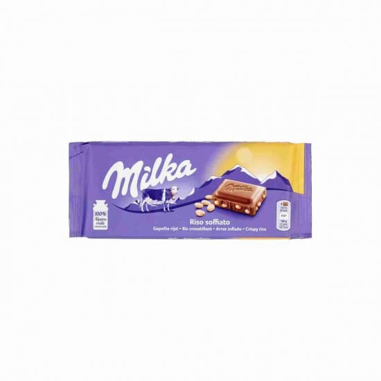 MILKA RISO SOFFIATO CHOCOLATE BAR 100G