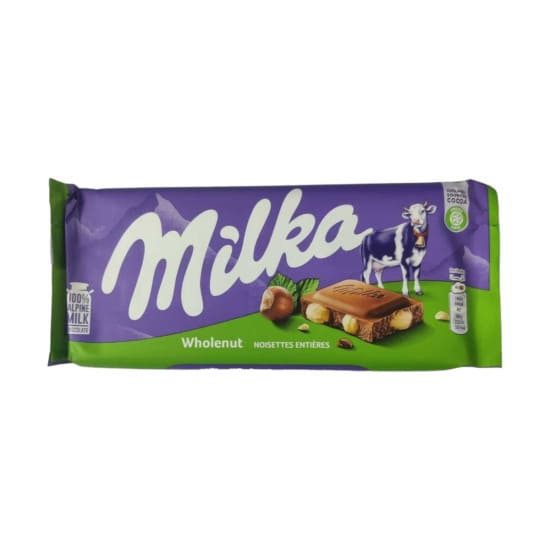 Milka Wholenut Chocolate Bar 90g