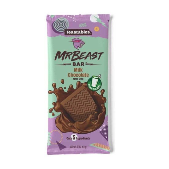 Mr Beast Feastables Bar Milk Chocolate 60g