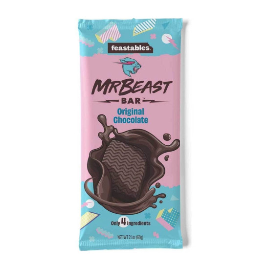 Mr Beast Feastables Bar Original Chocolate 60g