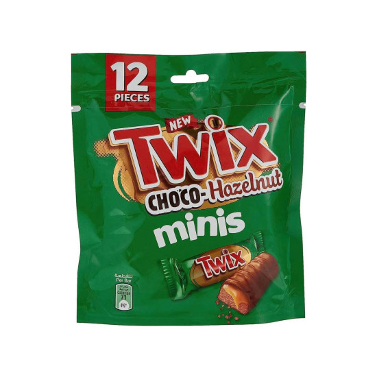 Twix Choco Hazelnut Minis 12 Pieces 174g