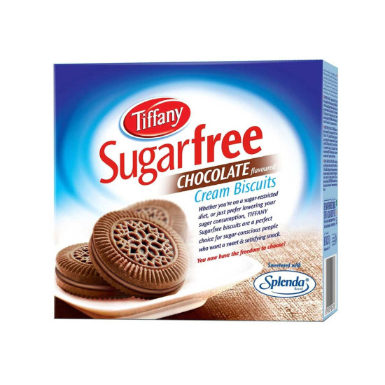 Tiffany Sugarfree Chocolate Flavoured Cream Biscuits 162g