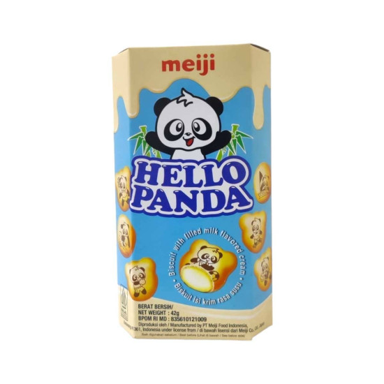 Hello Panda Biscuit With Milk Flavoured Cream 42g Pack Of 3