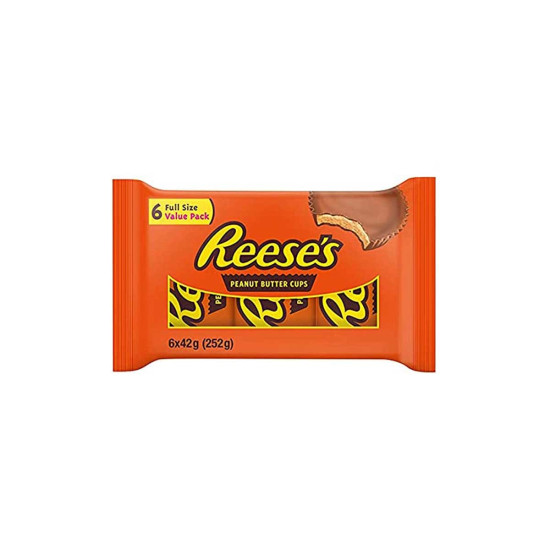 Reese's Peanut Butter Cups Pack Of 6 252g
