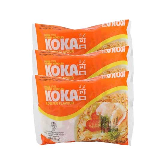 Koka The Original Lobster Flavor Instant Noodles 85g Pack Of 3