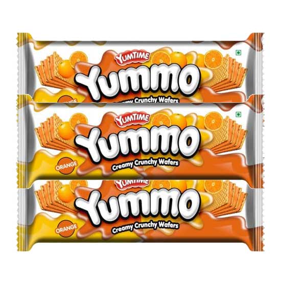 Yumtime Yummo Wafers Orange 150g Pack Of 3