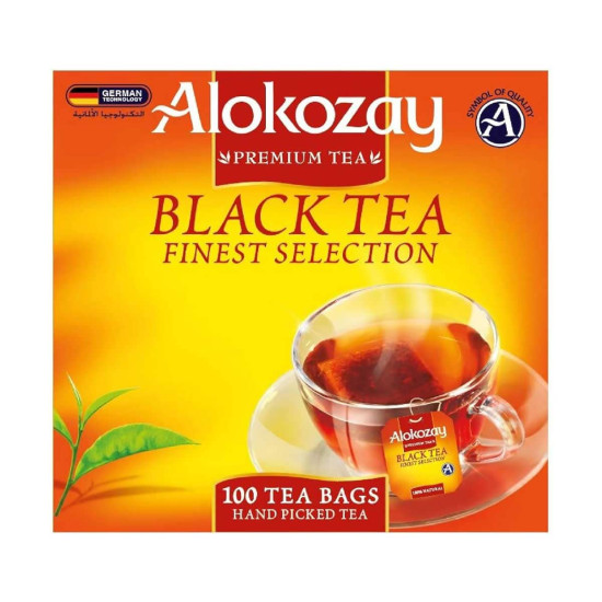 Alokozay Black Tea Finest Selection Premium Tea 100 Tea Bags 200g