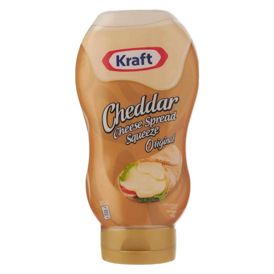 Kraft Cheddar Cheese Spread Squeeze Original 440g