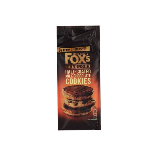 Fox's Fabulous Half Coated Milk Chocolate Cookies 180g