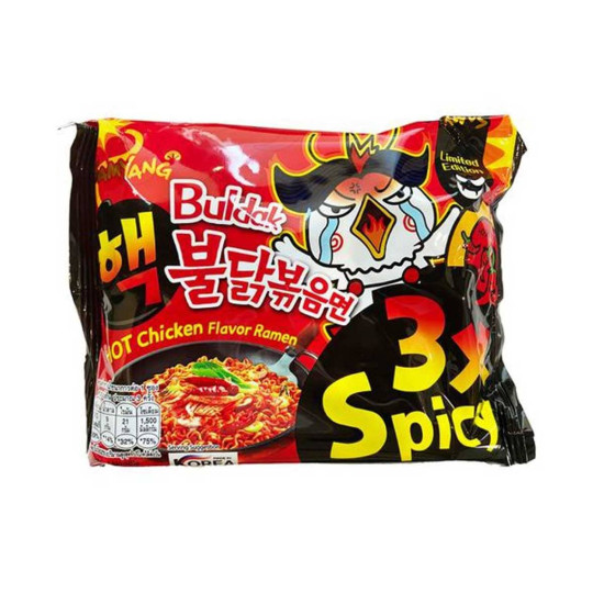 Samyang Samyang Buldak Hot Chicken Flavor Ramen 3X Spicy 140g