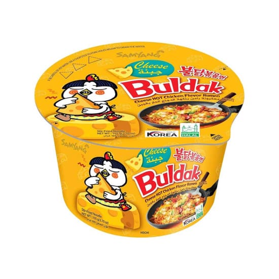 Samyang Buldak Cheese Hot Chicken Flavour Ramen Big Bowl 105g