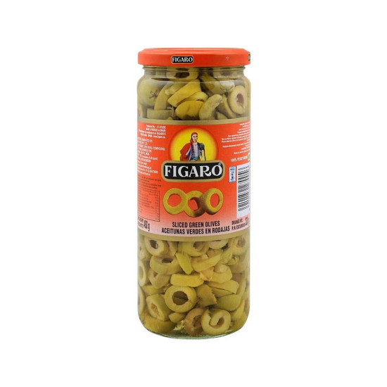 Figaro Sliced Green Olives 450g